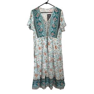 NWT Flowy Cottagecore Floral Long Dress